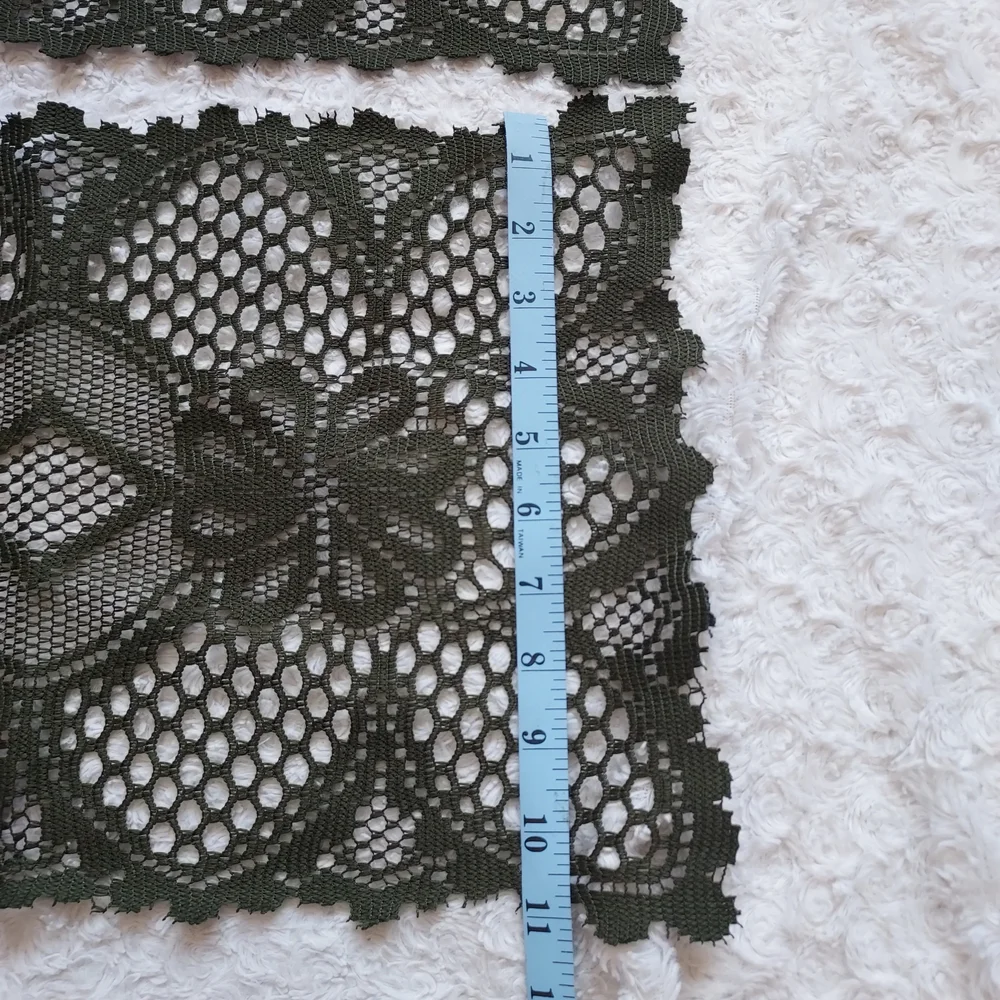 Elegant Olive Green Crochet Table Runners Set Of 5 Holiday Grandmacore Fancy
